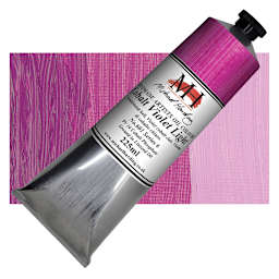 Michael Harding Artists Oil Paint - Cobalt Violet Light, 225 ml tube and swatch