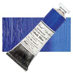 Michael Harding Artists Oil Paint - Cobalt Blue, 40 ml tube and swatch
