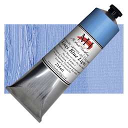 Michael Harding Artists Oil Paint - Kings Blue Light, 225 ml tube and swatch
