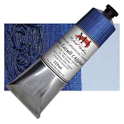 Michael Harding Artists Oil Paint - Lapis Lazuli, 225 ml tube and swatch