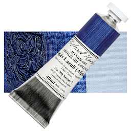 Michael Harding Artists Oil Paint - Lapis Lazuli, 40 ml tube and swatch
