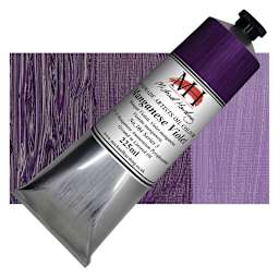 Michael Harding Artists Oil Paint - Manganese Violet, 225 ml tube and swatch