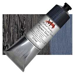 Michael Harding Artists Oil Paint - Paynes Grey, 225 ml tube and swatch