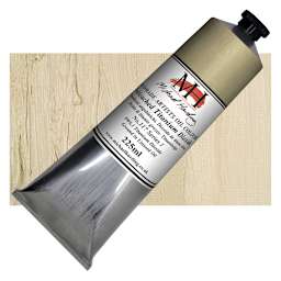 Michael Harding Artists Oil Paint - Unbleached Titanium Dioxide, 225 ml tube and swatch