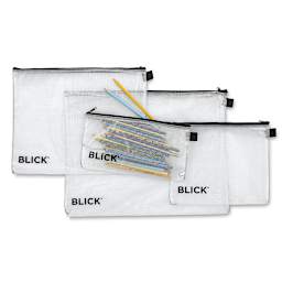 Blick Mesh Zipper Bags-Assorted Sizes (in-use)
