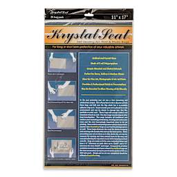 Krystal Seal Self-Sealing Art, Print, and Photo Bag Pack - 11" x 17", Pkg of 25