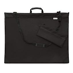 Blick Studio Series Softside Portfolio - 24" x 31", Black (Shown with shoulder strap down)