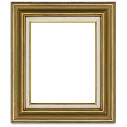 Blick Traditional Wood Frames - Front view of Light Antique Gold Frame