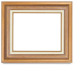 Blick Antique Style Frames - Front view of Gold finish frame