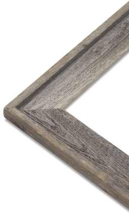 Blick Rustic Barnwood Frames - Closeup of corner to show distressed treatment
