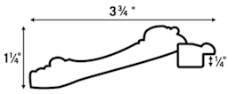 Blick Aristocrat Wood Frames - Schematic showing dimensions of Frame