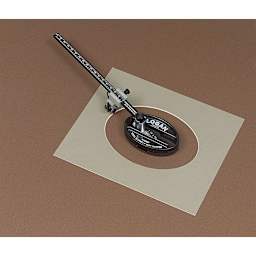 Oval and Circle Mat Cutter - FInished Cut Oval Mat Cut shown with Cutter