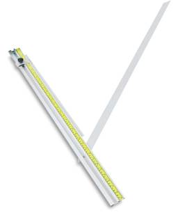 Fletcher 2200 Professional Mat Cutting System - Angled view of Right Squaring Edge, sold separately