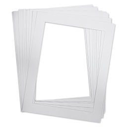 Pre-Cut Mat Frames - White, 22" x 28" (18" x 24" Artwork Size), Pkg of 12