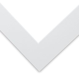 Blick White Core Pre-Cut Mat - Manor White, 11" x 14" (8-1/2" x 11" Opening)