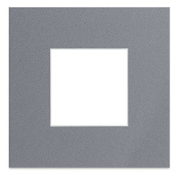 Blick Pre-Cut Mat - Bar Harbor Gray, 8" x 8" (3-3/4" x 3-3/4" Opening)
