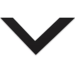 Blick White Core Pre-Cut Mat - Raven Black, 11" x 14" (8" x 10-1/2" Opening) (Close-up of corner)