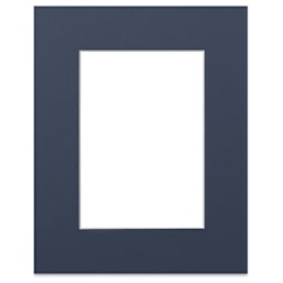Blick Pre-Cut Mat - Newport Blue, 8" x 10" (4-1/2" x 6-1/2" Opening)