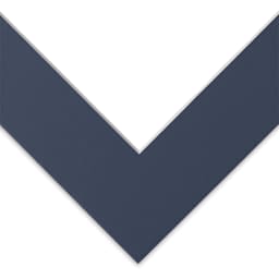 Blick Pre-Cut Mat - Newport Blue, 8" x 10" (4-1/2" x 6-1/2" Opening) close-up of corner