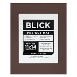 Blick Pre-Cut Mat - Weatherwood, 11" x 14" (7-1/2" x 9-1/2" Opening), packaging