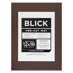 Blick Pre-Cut Mat - Weatherwood, 12" x 16" (8-1/2" x 11-1/2" Opening), packaging