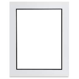 Blick Double Mat - Smooth White/Smooth Black, 16" x 20" (12" x 16" opening)