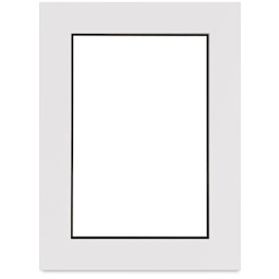 Blick Double Mat - Smooth White/Smooth Black, 18" x 24" (11-3/4" x 17-3/4" opening)
