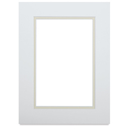 Blick Double Mat - Manor White/Ecru, 9" x 12" (5-1/2" x 8-1/2" Opening)