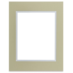 Blick Double Mat - Sauterne / Sheer Blue, 11" x 14" (7-1/2" x 9-1/2" Opening)