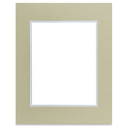 Blick Double Mat - Sauterne / Sheer Blue, 16" x 20" (13-1/2" x 17-1/2" Opening)