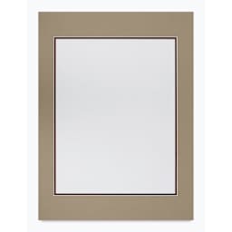 Blick Double Mat - Umbra / Weatherwood, 18" x 24" (13-1/2" x 17-1/2" Opening)