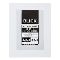 Blick Roadshow 3-in-1 System - White, Single Mat, 22" x 28" (14-3/4" x 21-3/4" Opening)