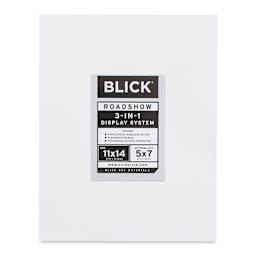 Blick Roadshow 3-in-1 System - White, Single Mat, 11" x 14" (4-3/4" x 6-3/4" Opening)