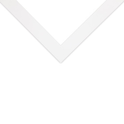 Crescent Select Conservation Solids Pre-Cut Mat - Vivid White, 4 ply, 16" x 20" corner