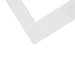 Crescent Select Conservation Solids Pre-Cut Mat - Vivid White, 4 ply, 18" x 24" corner