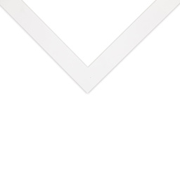 Crescent Select Conservation Solids Pre-Cut Mat - Vivid White, 8 ply, 16" x 20" corner