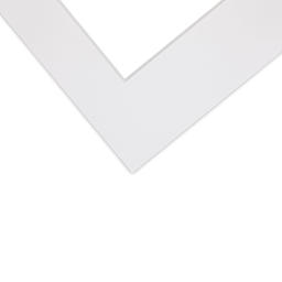Crescent Select Conservation Solids Pre-Cut Mat - Vivid White, 8 ply, 18" x 24" corner