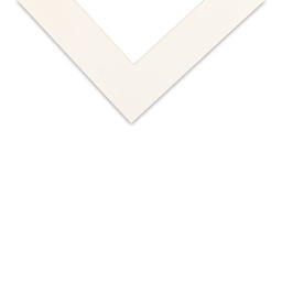 Crescent Select Conservation Solids Pre-Cut Mat - Antique White, 4 ply, 8" x 10" corner