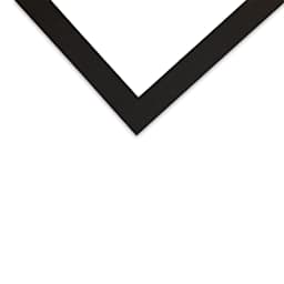 Crescent Select Conservation Solids Pre-Cut Mat - Deep Black, 4 ply, 16" x 20" corner