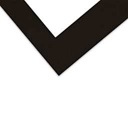 Crescent Select Conservation Solids Pre-Cut Mat - Deep Black, 4 ply, 18" x 24" corner