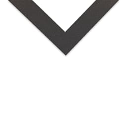 Crescent Select Conservation Solids Pre-Cut Mat - Dark Gray, 4 ply, 8" x 10" corner