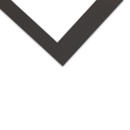 Crescent Select Conservation Solids Pre-Cut Mat - Dark Gray, 4 ply, 18" x 24" corner