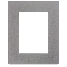 Crescent Select Conservation Solids Pre-Cut Mat - Gray, 4 ply, 8" x 10"