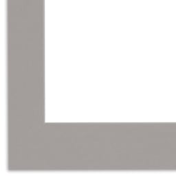 Crescent Select Conservation Solids Pre-Cut Mats - Closeup of Gray Corner
