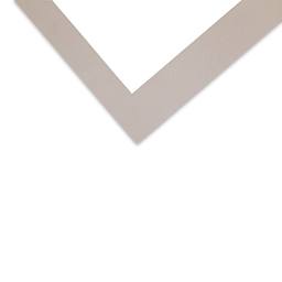 Crescent Select Conservation Solids Pre-Cut Mat - Gray, 4 ply, 18" x 24" close up