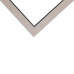 Crescent Select Conservation Solids Pre-Cut Double Mat - Gray/Dark Gray, 4 ply, 16" x 20" corner