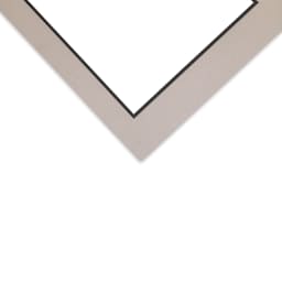 Crescent Select Conservation Solids Pre-Cut Double Mat - Gray/Dark Gray, 4 ply, 18" x 24" corner