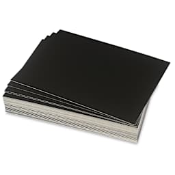 Crescent Black Matboard, 5" x 7" School Class Pack, Pkg of 40