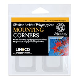 Lineco Photo Corners - 1-1/4", Clear, Pkg of 72