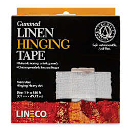 Lineco Gummed Linen Tape - 1" x 150 ft, White